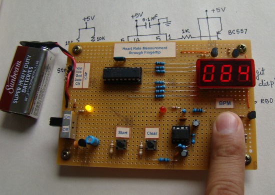Измеритель пульса на микроконтроллере PIC16F628A. Часть 3. Конструкция прибора и использование, настройка ИК сенсора.